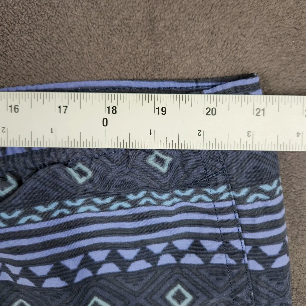 Patagonia Baggies Longs Shorts Mens XL Blue Geometric Tribal 6in Lined 58033